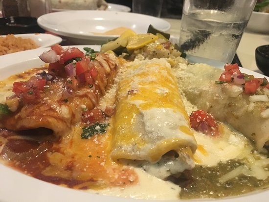 El Charro Café signature dishes The Carne Seca Platter
Bandera Enchiladas
Original Enchis - Pollo Arizona